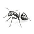 Minimalistic Whimsical Clipart Drawings Of Ant Royalty Free Stock Photo