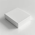 Minimalistic white box on a clean surface. Royalty Free Stock Photo