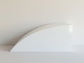 Minimalistic White Curved Structure