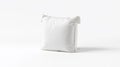 Minimalistic White Pillow on White Isolated Background Royalty Free Stock Photo