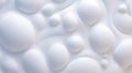 Minimalistic White Soap Foam Bubbles Texture Background AI Generated Royalty Free Stock Photo