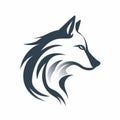 Minimalistic Wolf Head Logo: Sleek And Stylized Vector Icon
