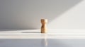 Minimalistic Wooden Salt Shaker - Ray Tracing Inspired Design Royalty Free Stock Photo