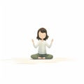Minimalistic Yoga: A 5-year-old Jessica In Tadasana Pose
