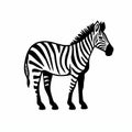 Minimalistic Zebra Silhouette: Playful Visual Puzzles And Animated Gifs