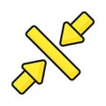Minimize Arrow vector design, ready to use icon
