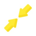 Minimize Arrow vector design, ready to use icon