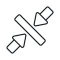 Minimize Arrow vector design, ready to use icon