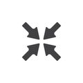 Minimize arrows vector icon