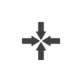 Minimize arrows vector icon