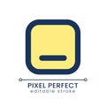 Minimize button pixel perfect RGB color ui icon