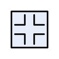 Minimize vector flat color icon
