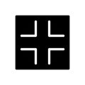 Minimize vector glyph flat icon