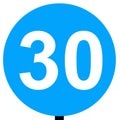 Minimum speed limit traffic sign Royalty Free Stock Photo