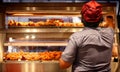 Minimum Wage Employee Works in a Fast Food Kitchen