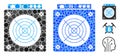 Mining ASIC Hardware Mosaic Icon of Circles Royalty Free Stock Photo