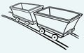 Mining cart Royalty Free Stock Photo