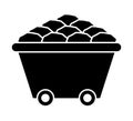 mining cart isolated icon design Royalty Free Stock Photo