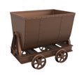 Mining Cart Isolated Royalty Free Stock Photo