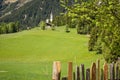 The mining chapel of S. Maddalena. The Gothic chapel was built in 1480 by the miners of Monteneve, Ridanna Valley, Racines, South Royalty Free Stock Photo