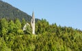 The mining chapel of S. Maddalena. The Gothic chapel was built in 1480 by the miners of Monteneve, Ridanna Valley/ Ridnaun Valley, Royalty Free Stock Photo