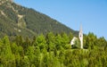 The mining chapel of S. Maddalena. The Gothic chapel was built in 1480 by the miners of Monteneve, Ridanna Valley, Racines, South Royalty Free Stock Photo