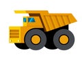 Mining dump truck minimalistic icon