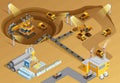 Mining Isometric Illustration