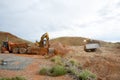 Mining Machinery Earthworks Royalty Free Stock Photo