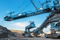 Mining machinery in the mine