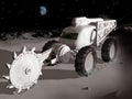 Mining on the moon Royalty Free Stock Photo