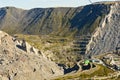 Open pit mining plant in Kirovsk Royalty Free Stock Photo