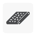 Ore on production line vector icon design. Royalty Free Stock Photo