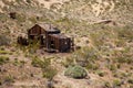 Mining shack in a ghost town in Johannesburg, California Royalty Free Stock Photo