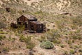 Mining shack in a ghost town in Johannesburg, California, Royalty Free Stock Photo