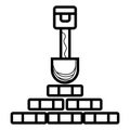 Mining shovel icon