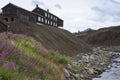 The mining town of Roros, Norway, with many wooden houses Royalty Free Stock Photo