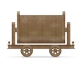 Mining trolley cart vector illustration