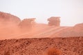 Mining truck working in iron ore mines Royalty Free Stock Photo