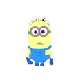 Minion picture on a white background. Vector illustration