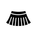 miniskirt glyph icon vector illustration