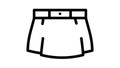 miniskirt line icon animation