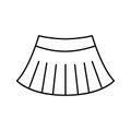 miniskirt line icon vector illustration