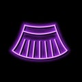 miniskirt neon glow icon illustration