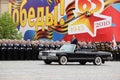 Minister of defense A.Serdyukov stands in car