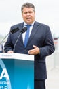 Minister for Economic Affairs and Energy, Sigmar Gabriel Royalty Free Stock Photo