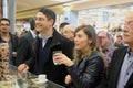 Minister Maria Elena Boschi, coffee break