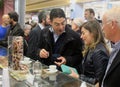 Minister Maria Elena Boschi, coffee break