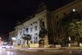 Ministero dell'istruzione facade at night in Rome Royalty Free Stock Photo