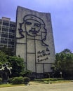 Ministry of the Interior building with a steel memorial to Cuban hero Ernesto Che Guevara - Revolution Square, Havana, Cuba